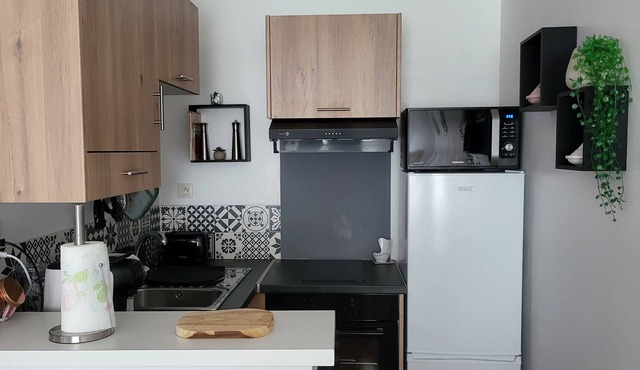 32m2 ground floor apartment Suitable for a couple or single person