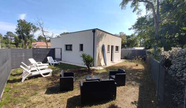35 m2 with garden 600 m from the beach