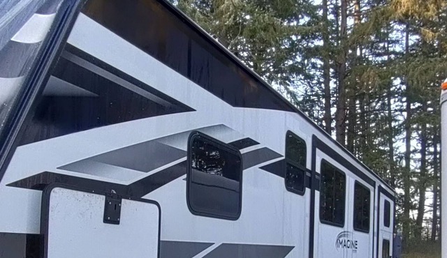 37ft Travel Trailer that can go where you go and can fit the whole family.