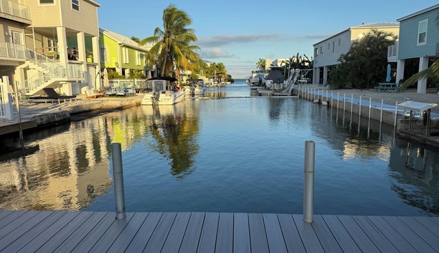 3bd/2.5 bath comfortable home with large dock located on a direct access canal!