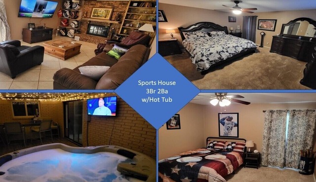3Br 2 Ba Sports House w/Hottub