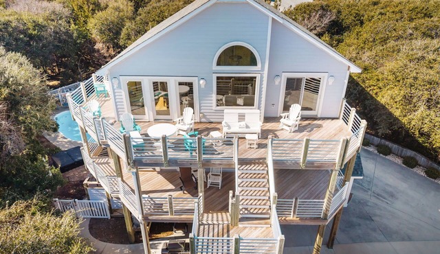 3rd Row Oceanview,Private pool,hot tub,pet friendly,very short walk to beach