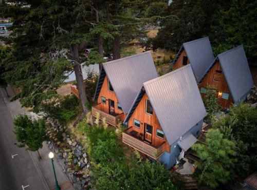 4 A-Frame Cabins - 2 Outdoor Private Soaking Tubs