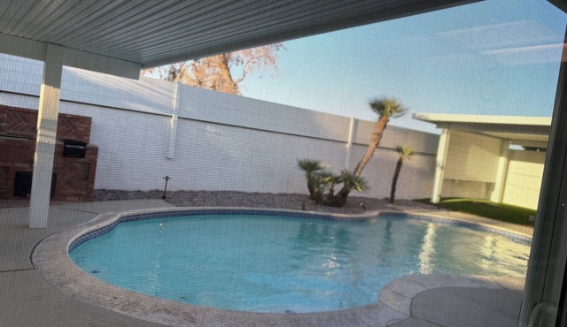 4-bedroom 3 bath house with pool just minutes away from the strip and downtown.
