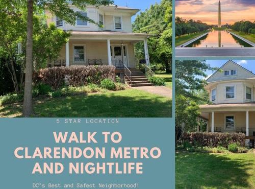 4 Bedroom DC's Best Location with Parking, Walk to Clarendon Metro, Shopping and Nightlife!