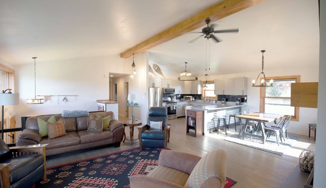 4-bedroom get away with large kitchen, patio and backyard