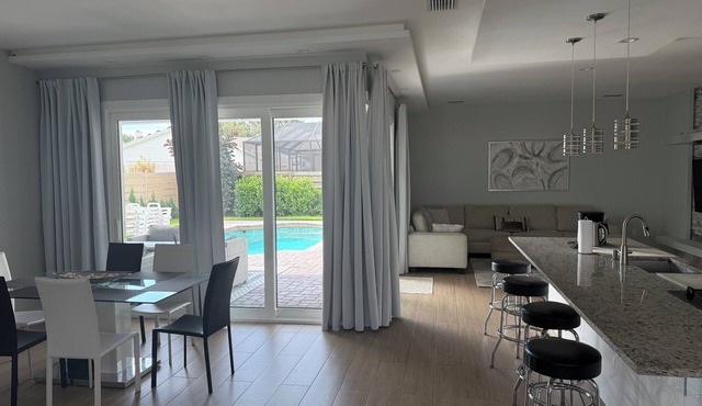 4-bedroom house in marvelous Sarasota with heated pool.
