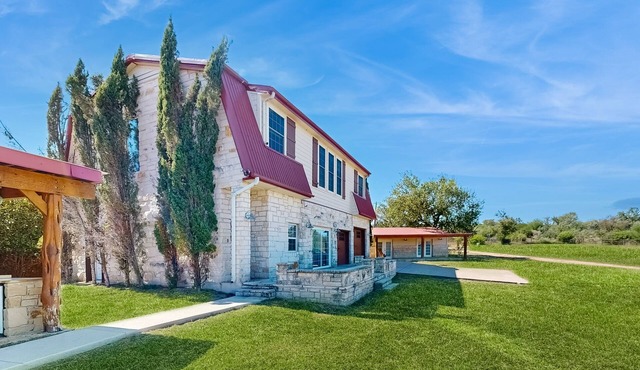 4-bedroom spacious home with guest house & pool, located on 9 acres of land