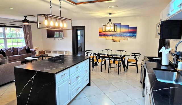 4-bedroom vacation home just 10 minutes from 5th Ave. and beach.