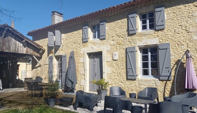 4 clévacances stone property with pool secure, and comfortable