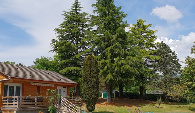 4* private chalet with heated pool, at Lac de Miel