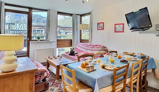 4-room apartment for 8 in Tignes, near slopes, pets allowed