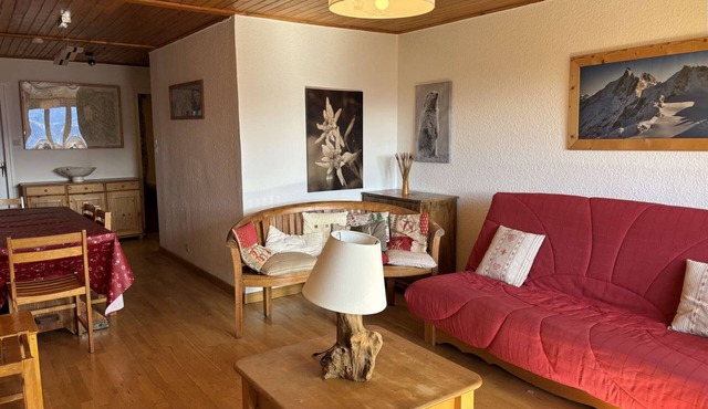 4-Room Apartment for 8 in L'Alpe d'Huez – Near Ski Lifts, WiFi, Pet-Friendly, South-Facing Balcony