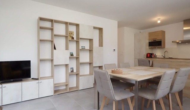 4-room apartment in Servoz for 6 people with terrace and pets allowed