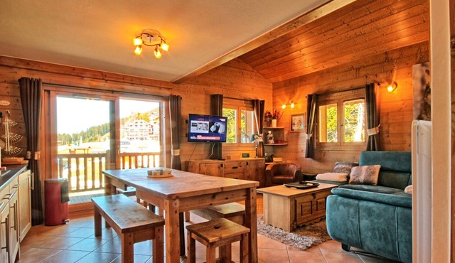 4-room duplex with garage near slopes