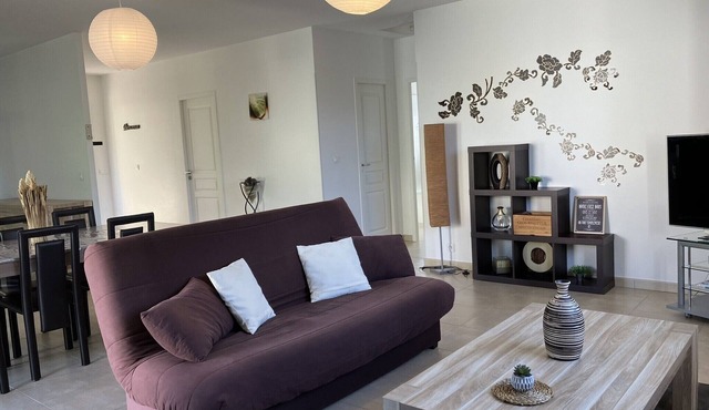 4-star air-conditioned villa 3 minutes from the sea - All comforts -