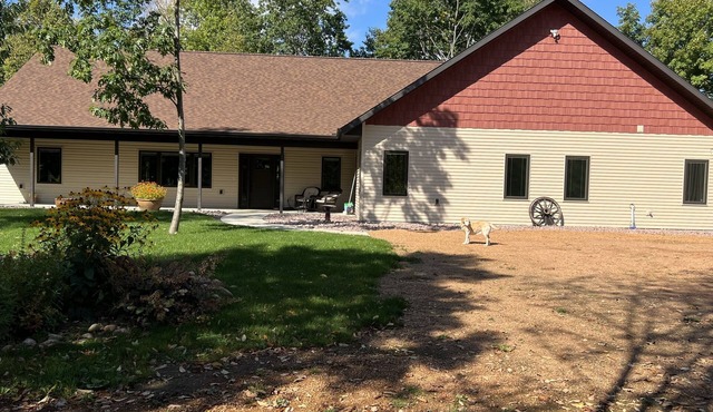 40 wooded acres and newer home with high end appliances
