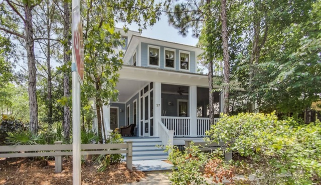 400ft to Camp Watercolor! Carriage House! 3rd Story Tower Room! 6-Seater LSV!