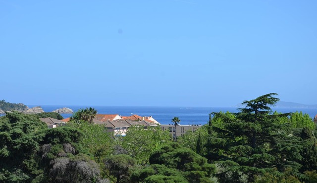 400m SEA VIEW-BEAUTIFUL STUDIO -3 *-SAFETY TERRACE - Wi-Fi -CLIM-PRIVATE PARKING