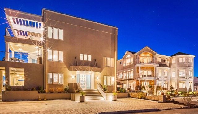 402 and 406 · Exclusive Beachfront Mansions + Sleeps 36 +Hot tubs