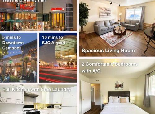 434-Campbell Cozy & Bright 2B/1b/AC/close to Downtown