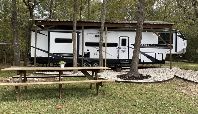 43ft Chic & Cozy RV in country w/pool+spa in Lake Conroe/Willis