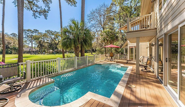 47 Heritage Road @ Sea Pines | Golf and Lagoon Views | Heated Pool | Near Harbour Town