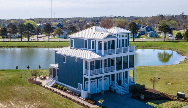 4BR, 3 & a half BA home, private beach access