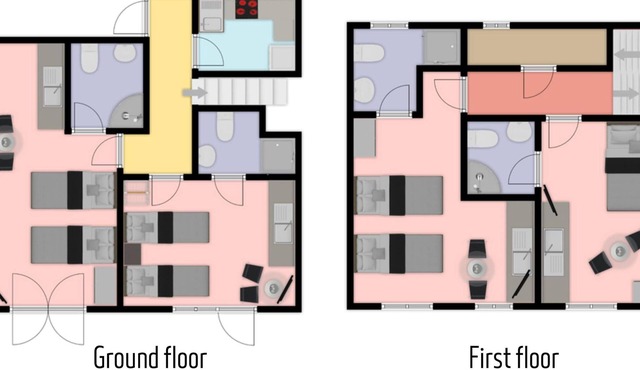 4BR Contractor Accommodation w/4 Bathroom