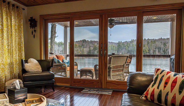 4BR Dog Friendly Lakefront | Private Dock, Fireplace, Sleeps 8, Near Gunstock