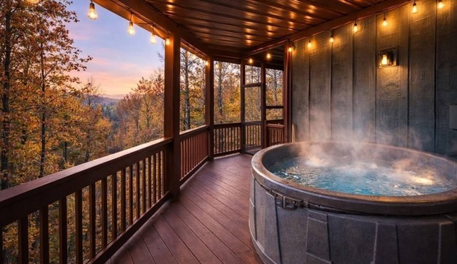 4BR Spacious Cabin w/Fire Pit & Hot Tub Escape