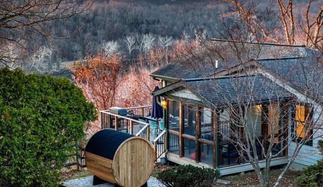 4BR Wellness Retreat w VIEWS - Barrel Sauna, Massage Chairs, Game Rm, Yoga Rm