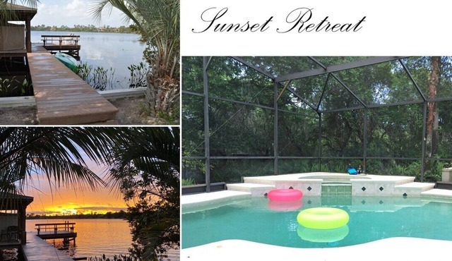 5 Ac, Spacious 3/2 Lakefront Retreat, Private Pool/Spa/Dock, High Speed WiFi