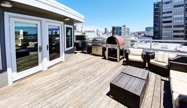 5 BR / 2 Story Penthouse With Views in Pac Heights - Recently Remodeled