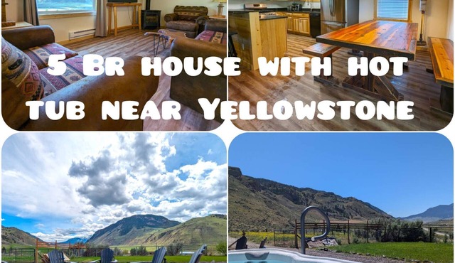 5 br house with gorgeous mountain and river view by Yellowstone