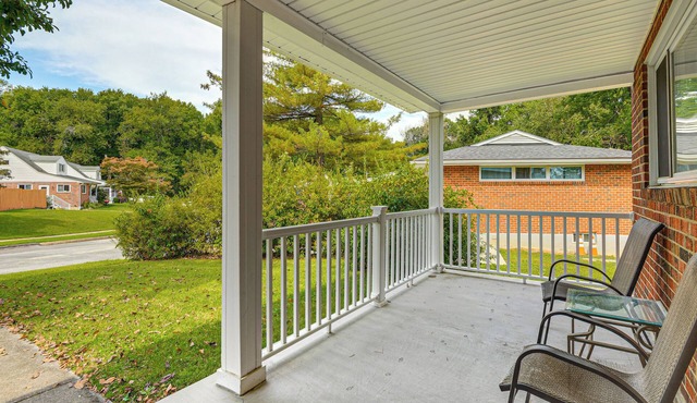 5 Mi to Downtown Baltimore: Quiet Home w/Porch