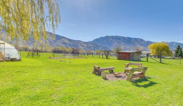 5 Mi to Downtown Logan: Scenic Retreat w/Patio