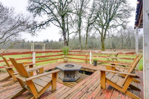 5 Mi to Hillsboro Vintage-Style Home with Fire Pit