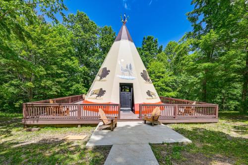 5 Mi to Mammoth Cave NP Teepee Studio Escape