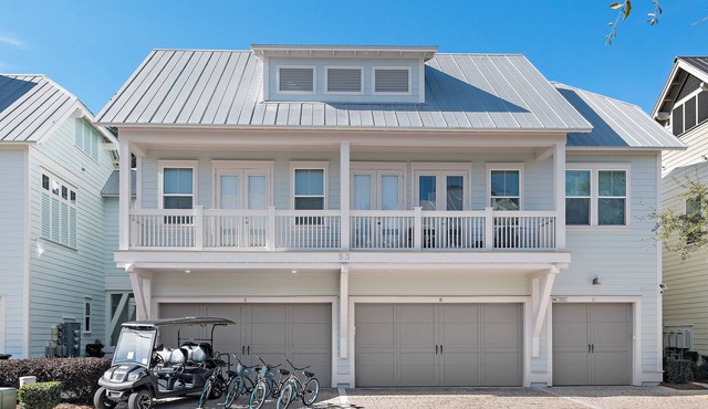 5 min to Beach, 30A Townhome w/Golf Cart, Bikes Included, Prominence 30A