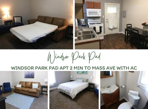 5 Mins to mass Ave -Workspace, Smart TV & AC