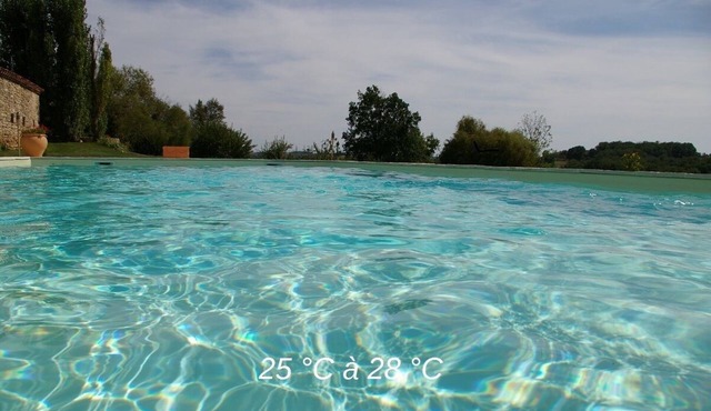 5 minutes from Albi, La Maresque, charming, air-conditioned, heated pool, WIFI.