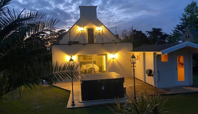 5 star beach villa sauna and jacuzzi