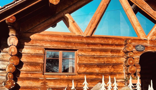 5-star log cabin with SPA