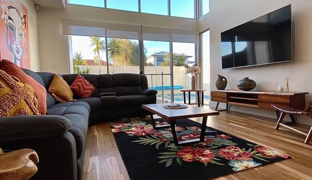 5 Star- Luxurious West Beach holiday home with pool - 100 mtrs from the Beach!