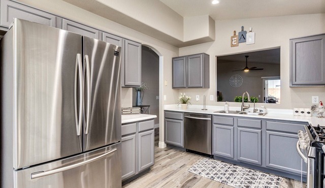 5 Star Oasis ~ Pool w/Waterfall, Hot Tub, EV Charger & Family Comfort