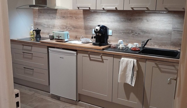 50-square-meter bourgeois apartment near Perpignan train station.