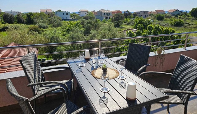 500 m to the beach with a unique view and large terrace