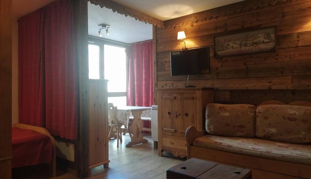50m from ski slopes, 4th floor, tv, 35m², Val Thorens