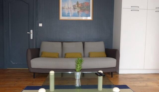50m2, modern, 1 bedroom king size bed, teleworking, flexible arrival/departure